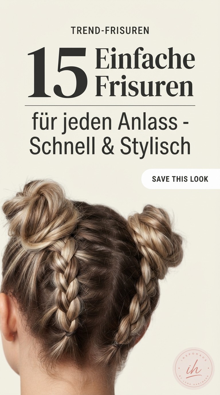 15 Einfache Frisuren für jeden Anlass - Schnell & Stylisch