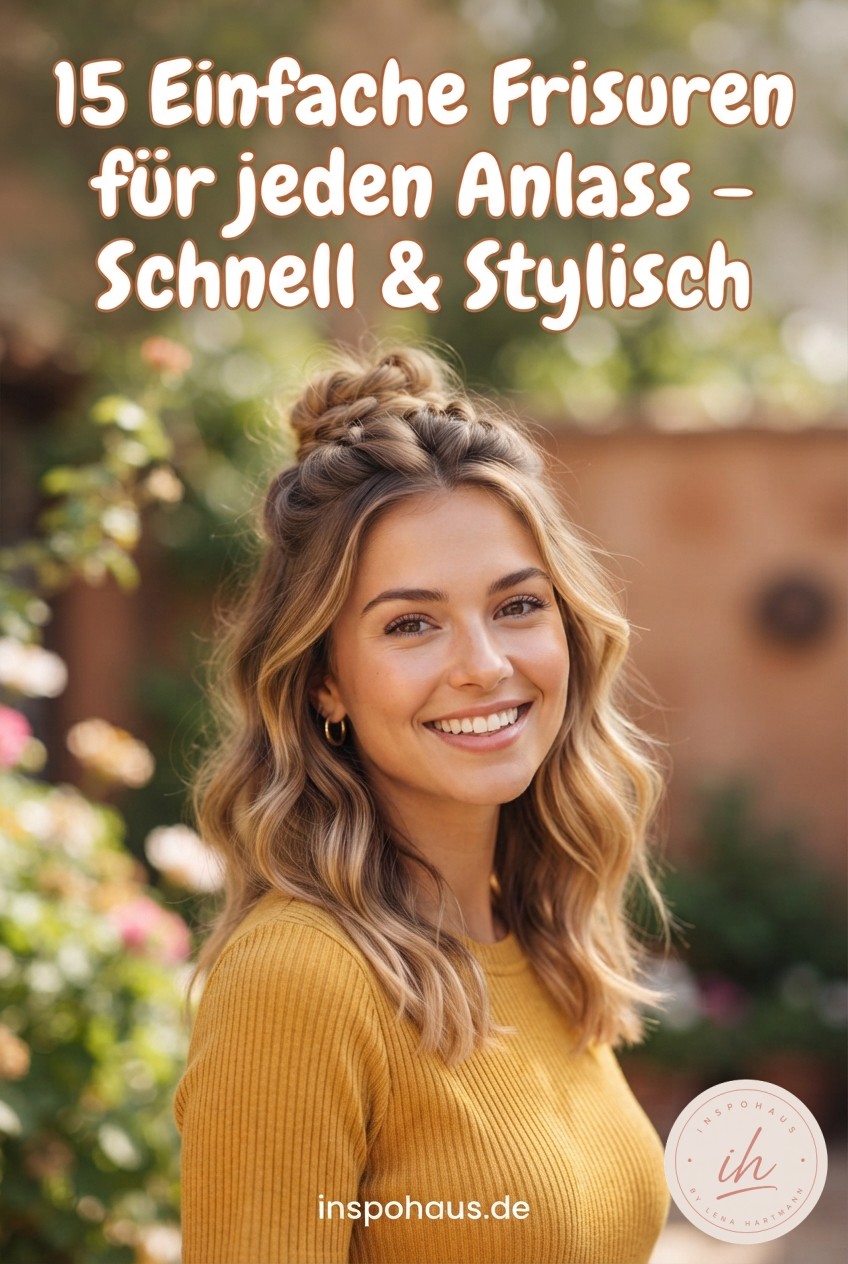 15 Einfache Frisuren für jeden Anlass - Schnell & Stylisch