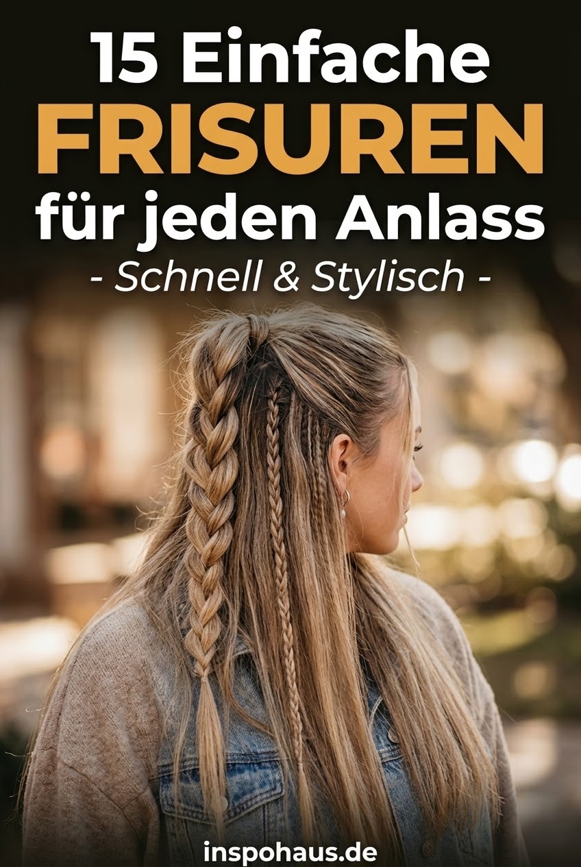 15 Einfache Frisuren für jeden Anlass - Schnell & Stylisch