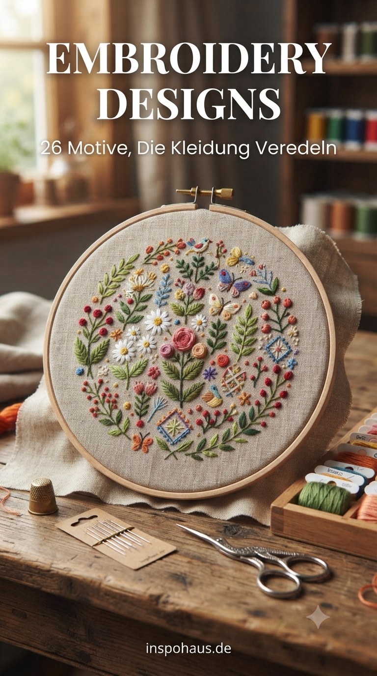 Embroidery Designs - 26 Motive, Die Kleidung Veredeln