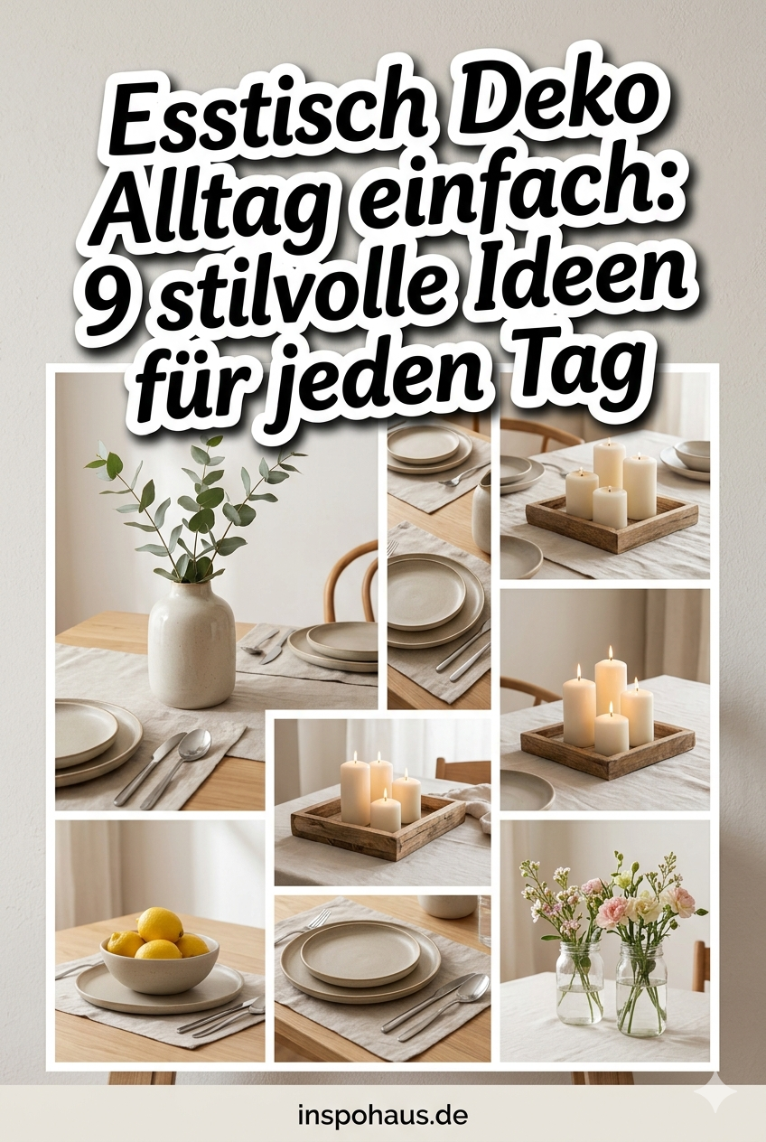 Esstisch Deko Alltag einfach: 9 stilvolle Ideen für jeden Tag
