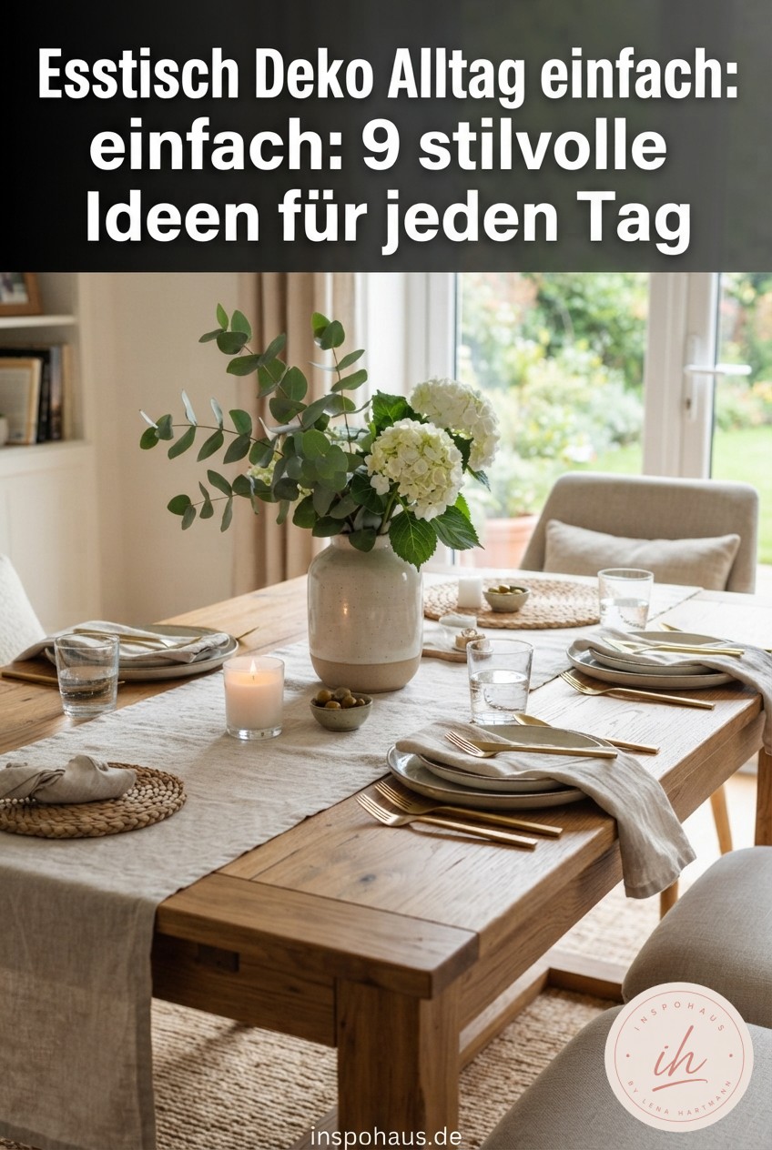 Esstisch Deko Alltag einfach: 9 stilvolle Ideen für jeden Tag