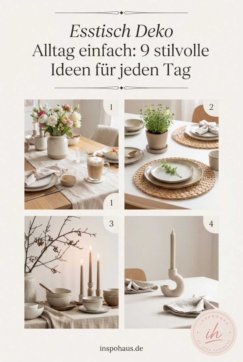 Esstisch Deko Alltag einfach: 9 stilvolle Ideen für jeden Tag
