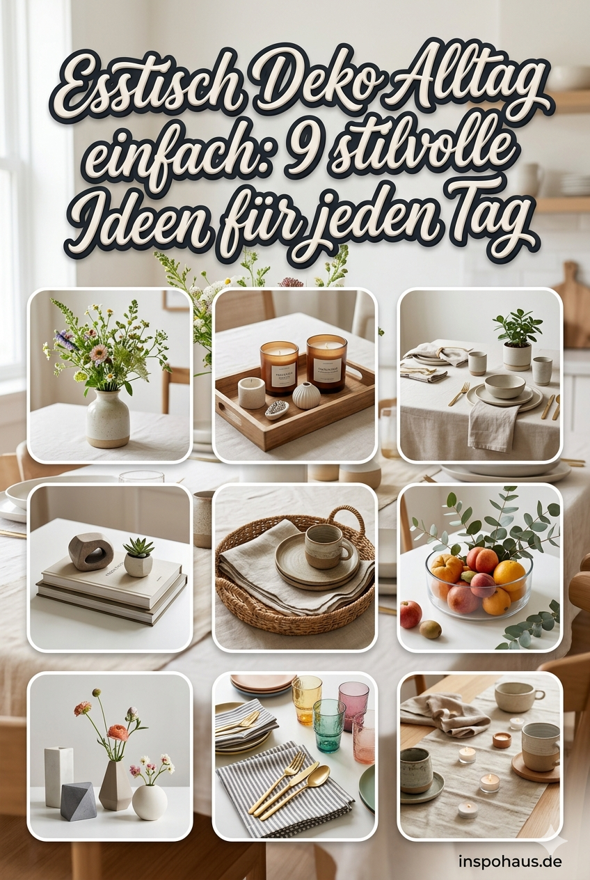 Esstisch Deko Alltag einfach: 9 stilvolle Ideen für jeden Tag