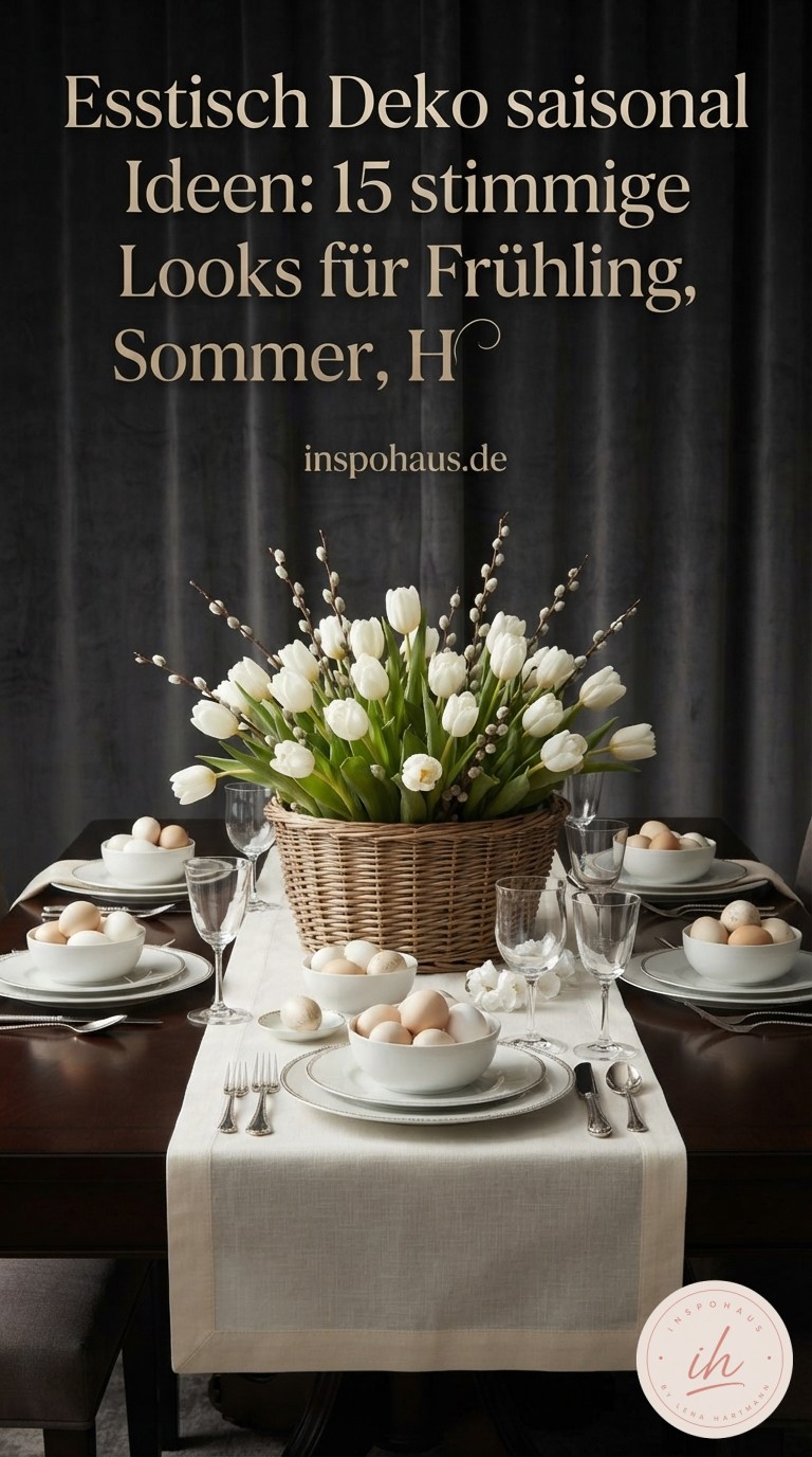 Esstisch Deko saisonal Ideen: 15 stimmige Looks für Frühling, Sommer, Herbst und Winter