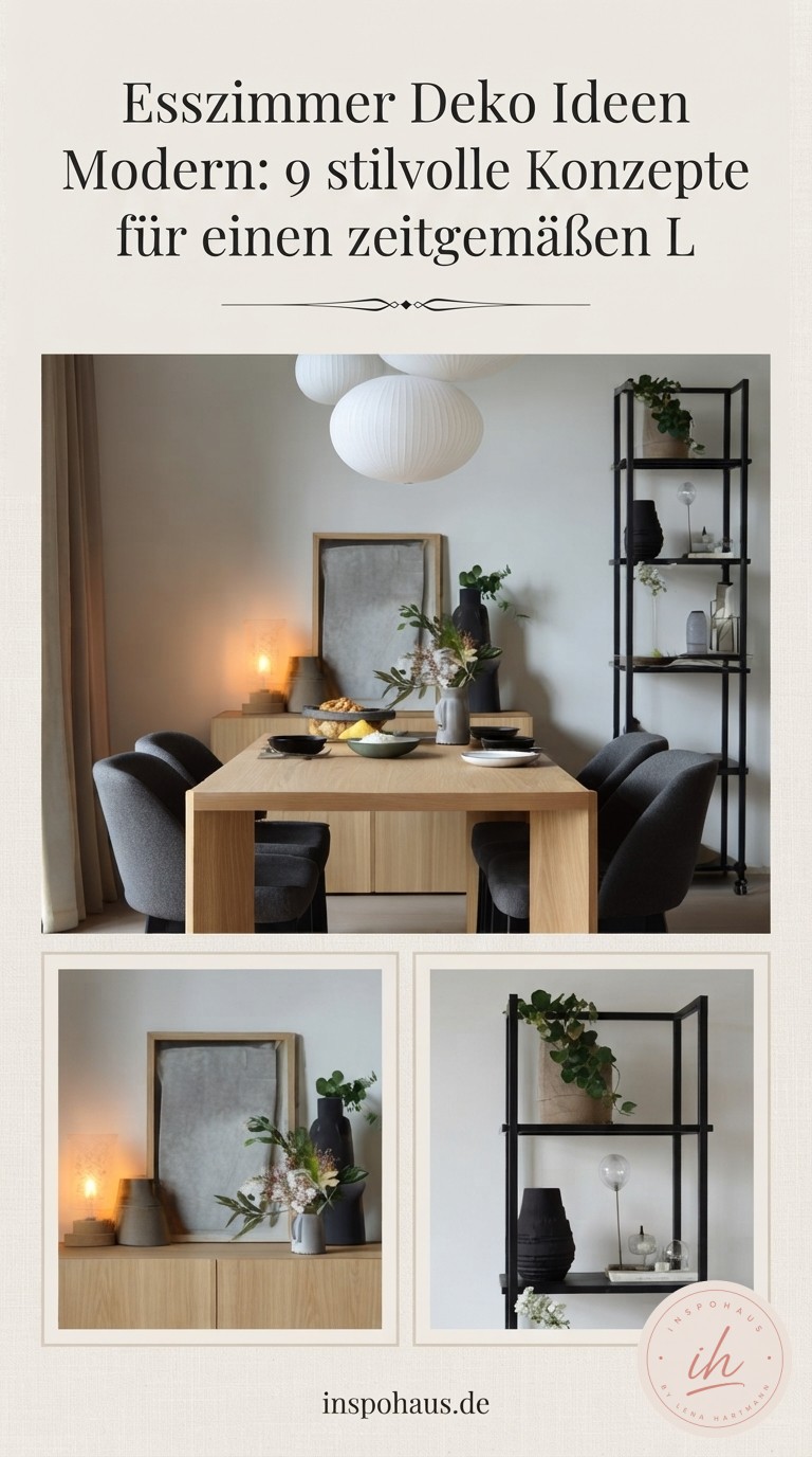 Esszimmer Deko Ideen Modern: 9 stilvolle Konzepte für einen zeitgemäßen Look