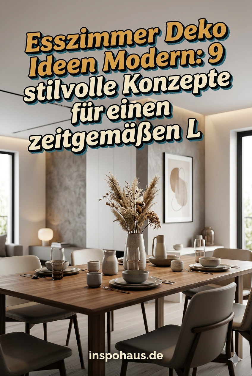 Esszimmer Deko Ideen Modern: 9 stilvolle Konzepte für einen zeitgemäßen Look