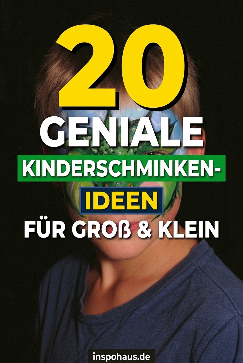 20 Geniale Kinderschminken-Ideen für Groß & Klein