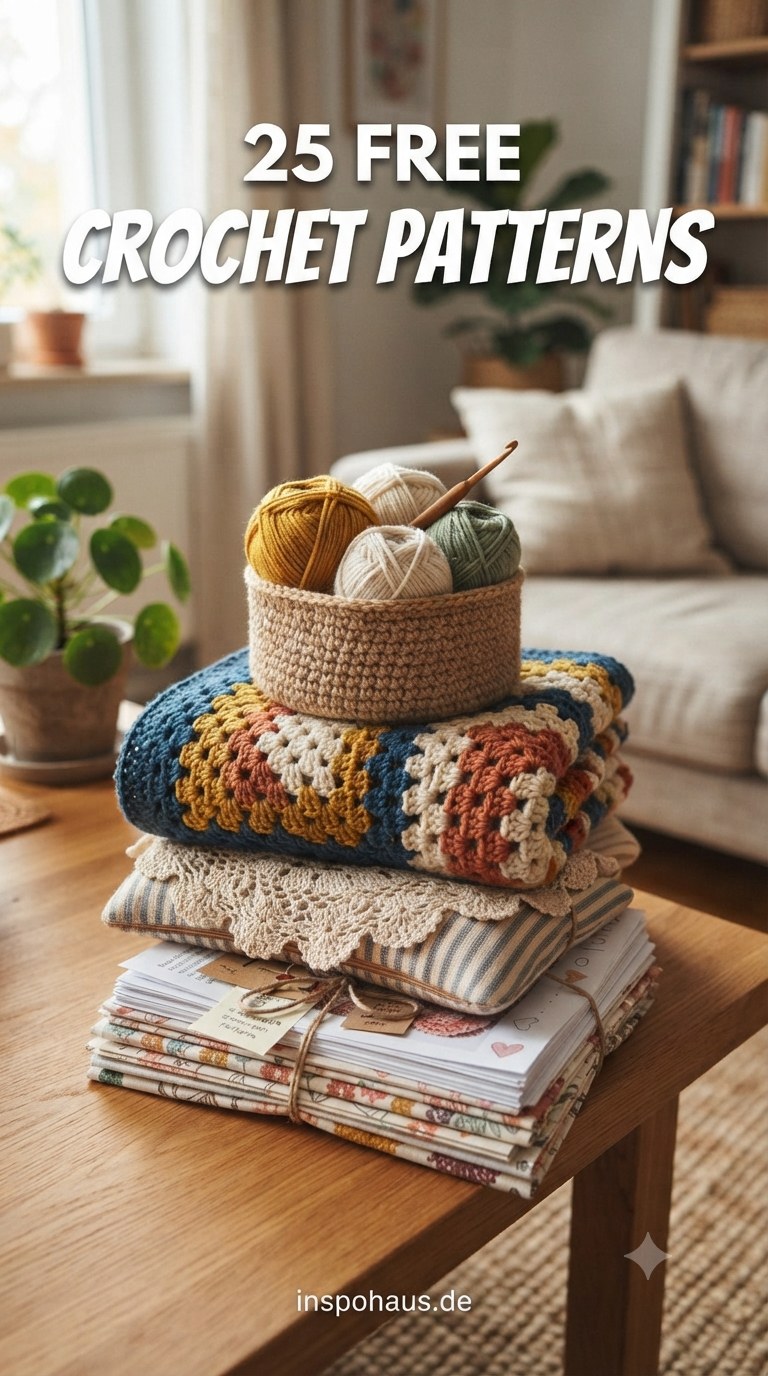 25 free crochet patterns