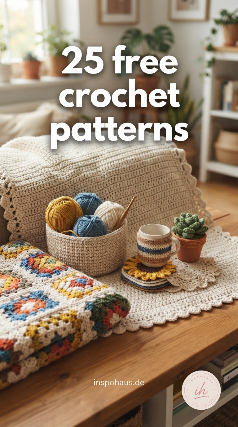 25 free crochet patterns