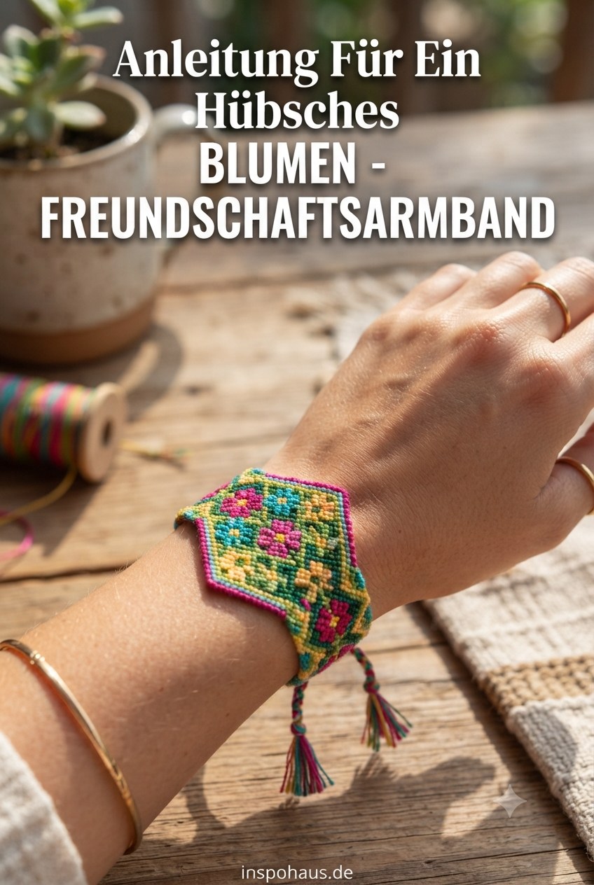 Anleitung Für Ein Hübsches Blumen - Freundschaftsarmband