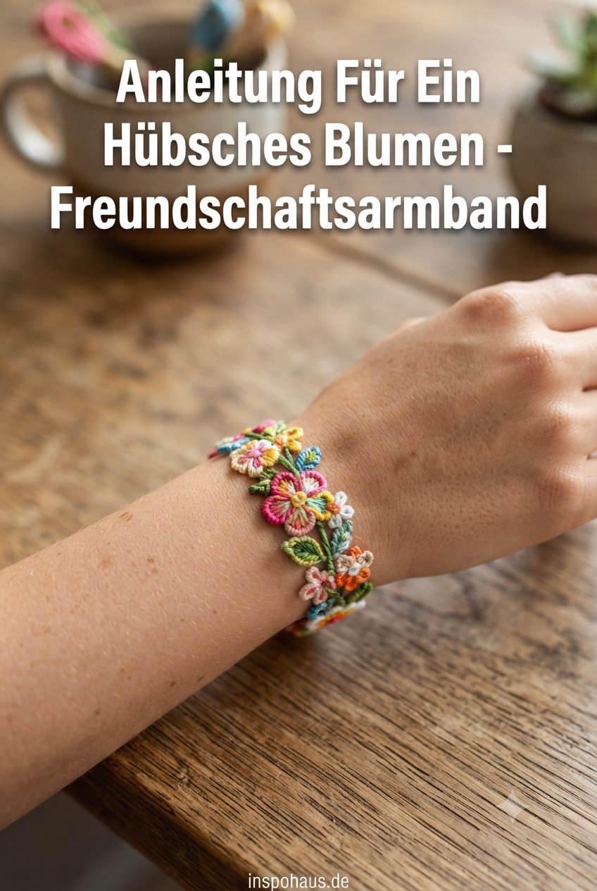 Anleitung Für Ein Hübsches Blumen - Freundschaftsarmband