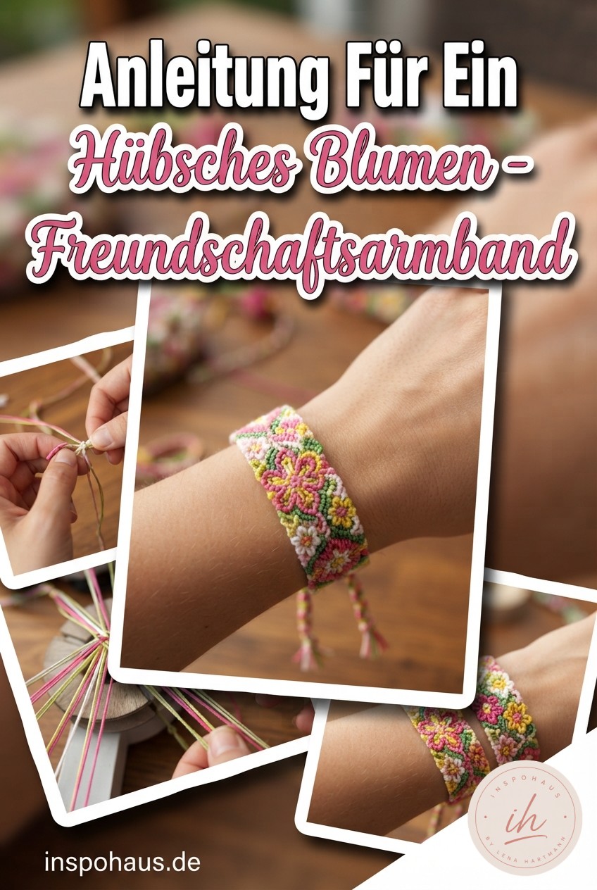 Anleitung Für Ein Hübsches Blumen - Freundschaftsarmband