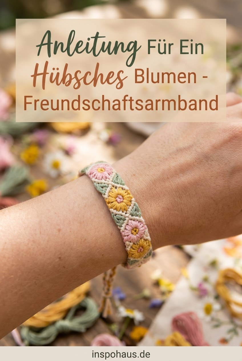 Anleitung Für Ein Hübsches Blumen - Freundschaftsarmband