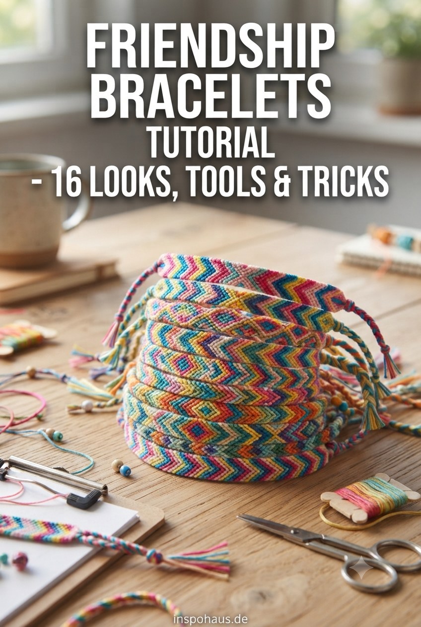 Friendship Bracelets Tutorial - 16 Looks, Tools & Tricks