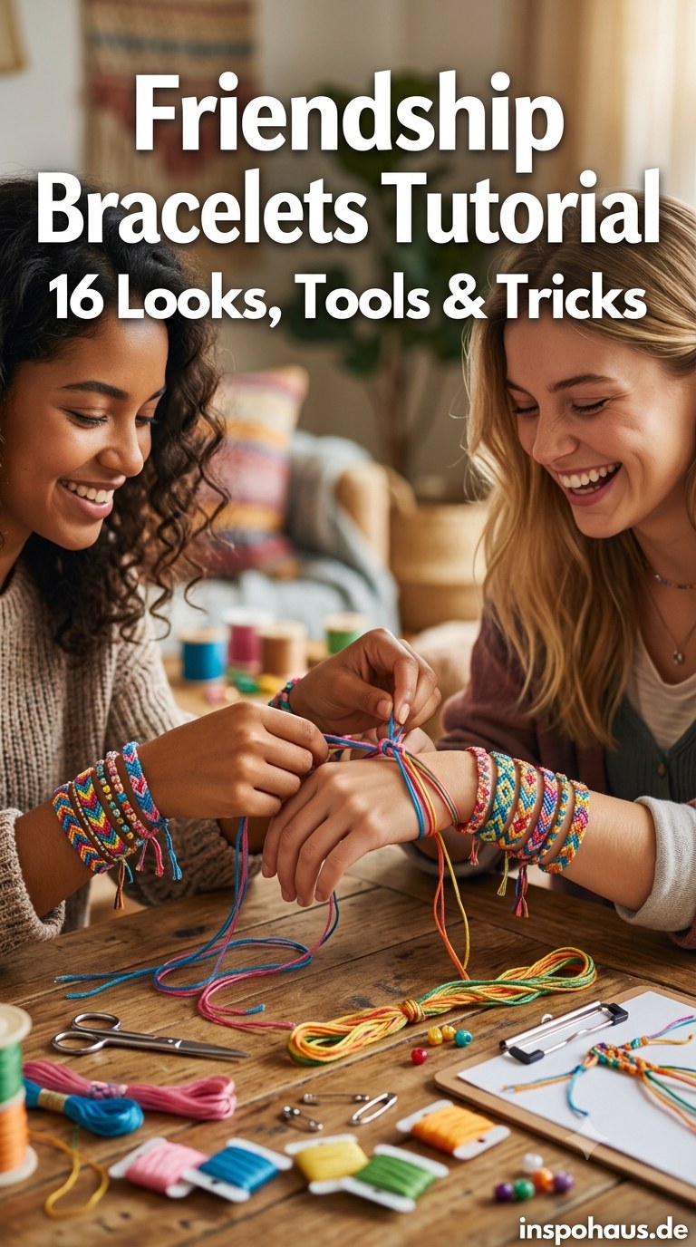 Friendship Bracelets Tutorial - 16 Looks, Tools & Tricks