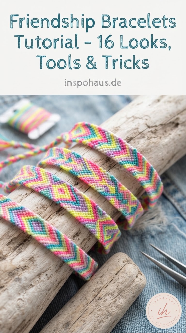 Friendship Bracelets Tutorial - 16 Looks, Tools & Tricks