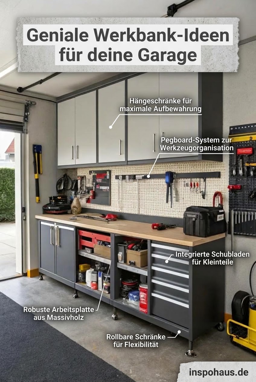 Geniale Werkbank-Ideen für deine Garage