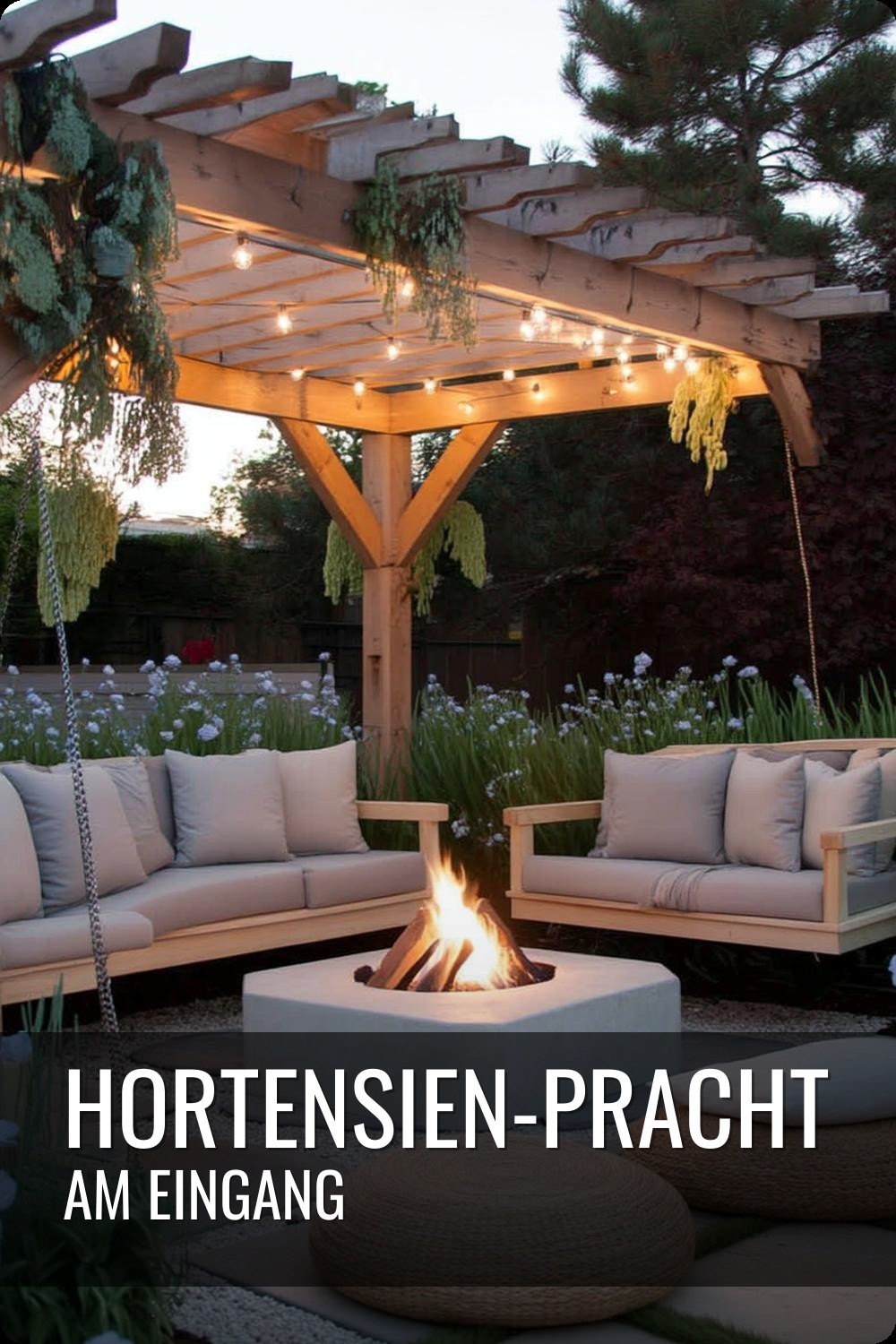 Hortensien-Pracht am Eingang