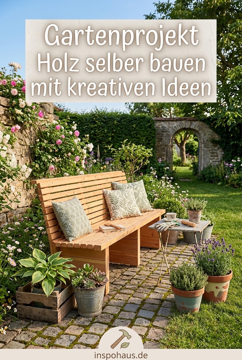 Gartenprojekt Holz selber bauen mit kreativen Ideen