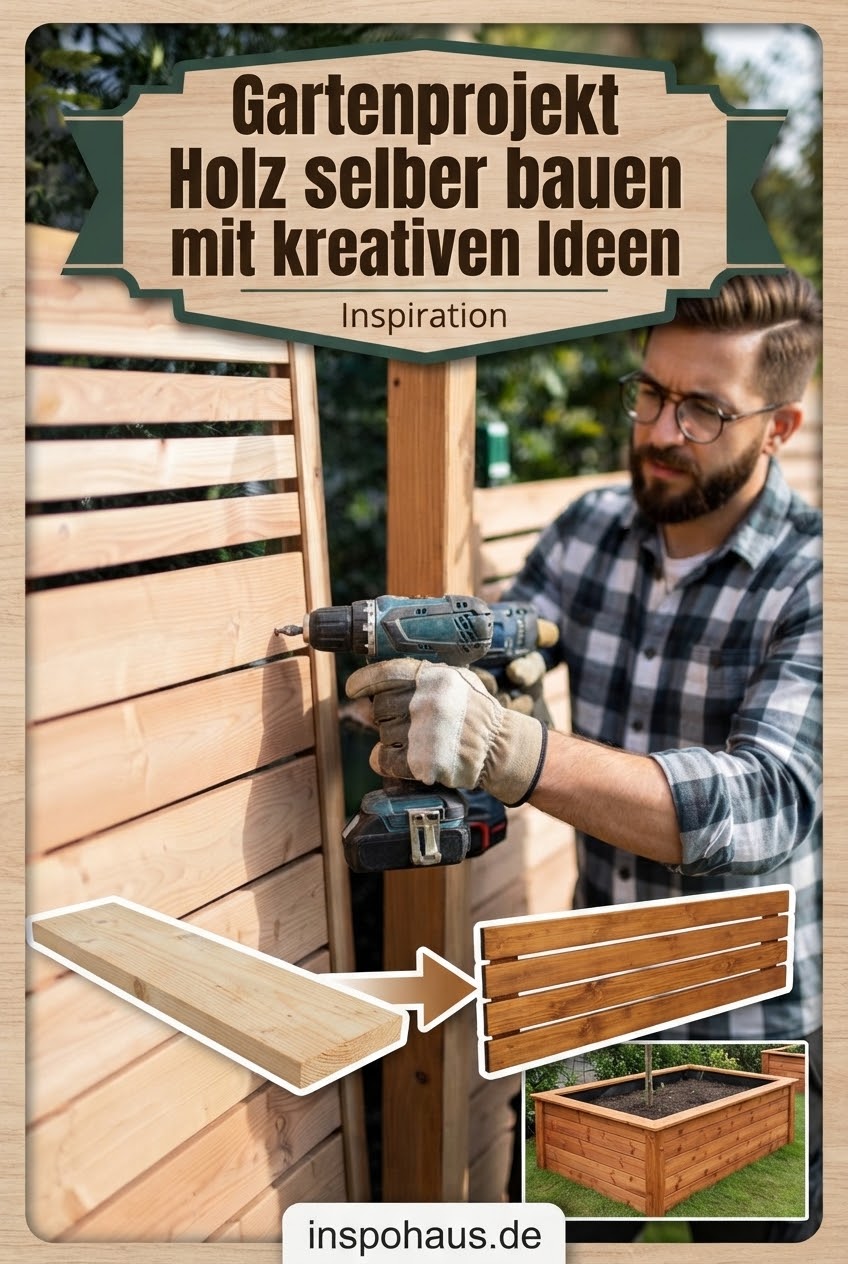 Gartenprojekt Holz selber bauen mit kreativen Ideen
