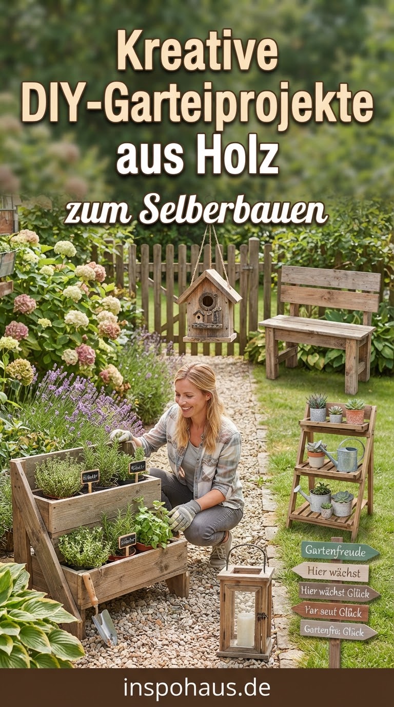 Kreative DIY-Gartenprojekte aus Holz zum Selberbauen