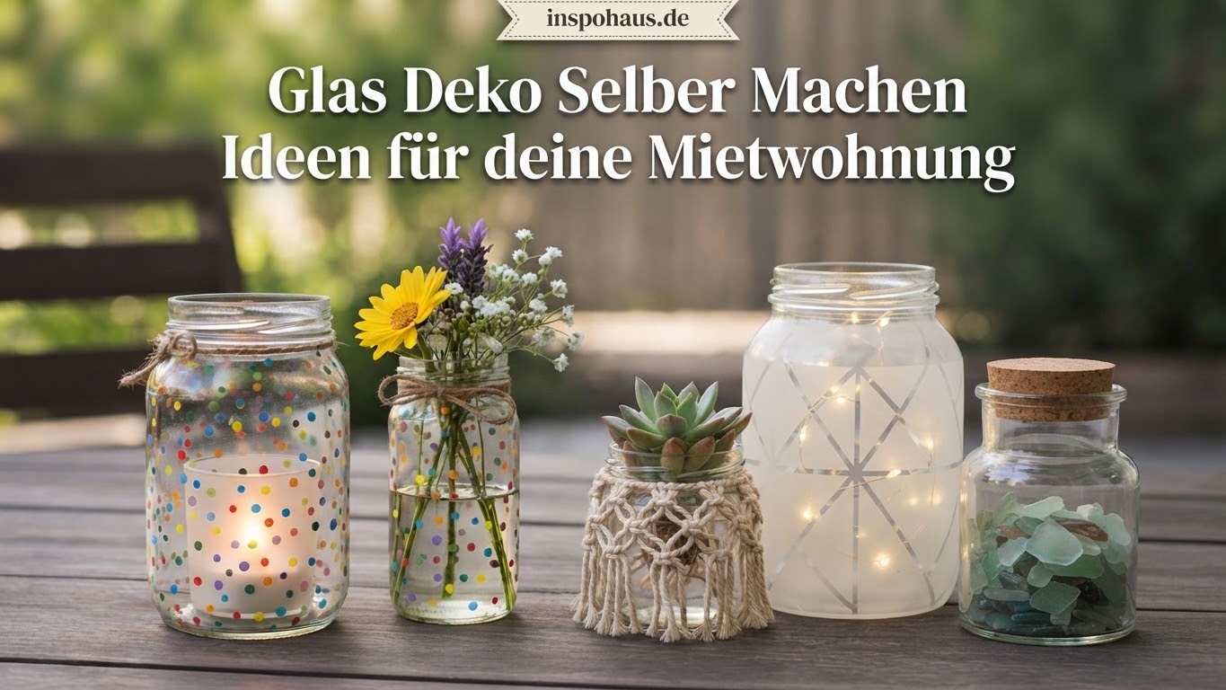 Glas Deko Selber Machen Ideen für deine Mietwohnung