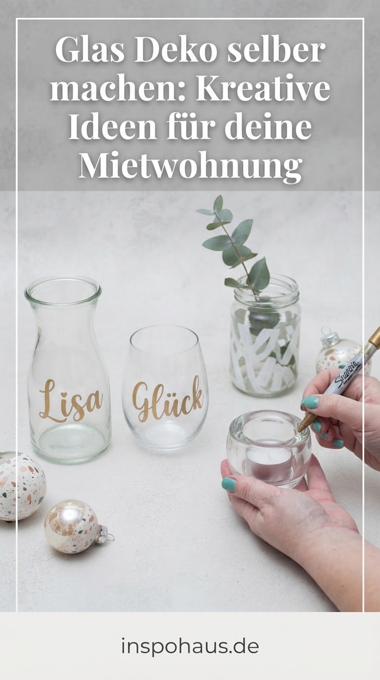 Glas Deko selber machen: Kreative Ideen für deine Mietwohnung