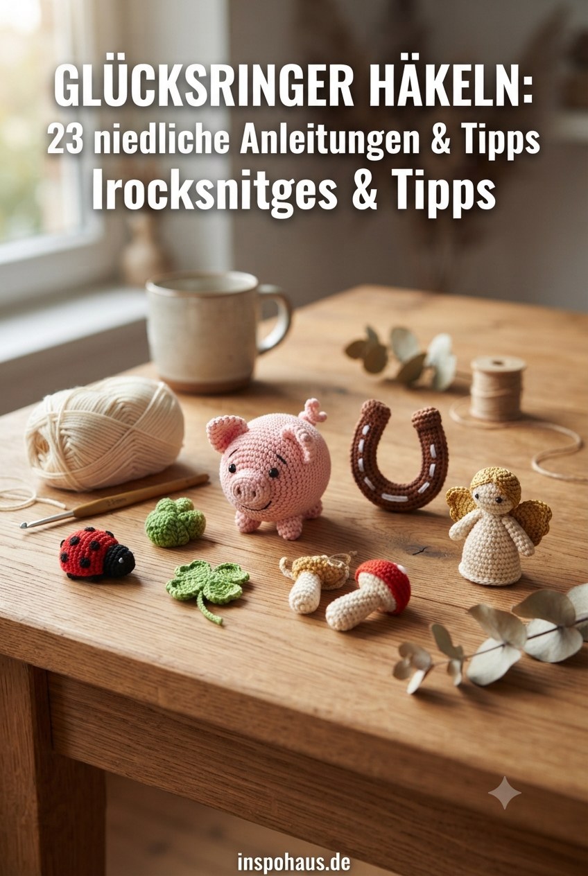 Glücksbringer häkeln: 23 niedliche Anleitungen & Tipps