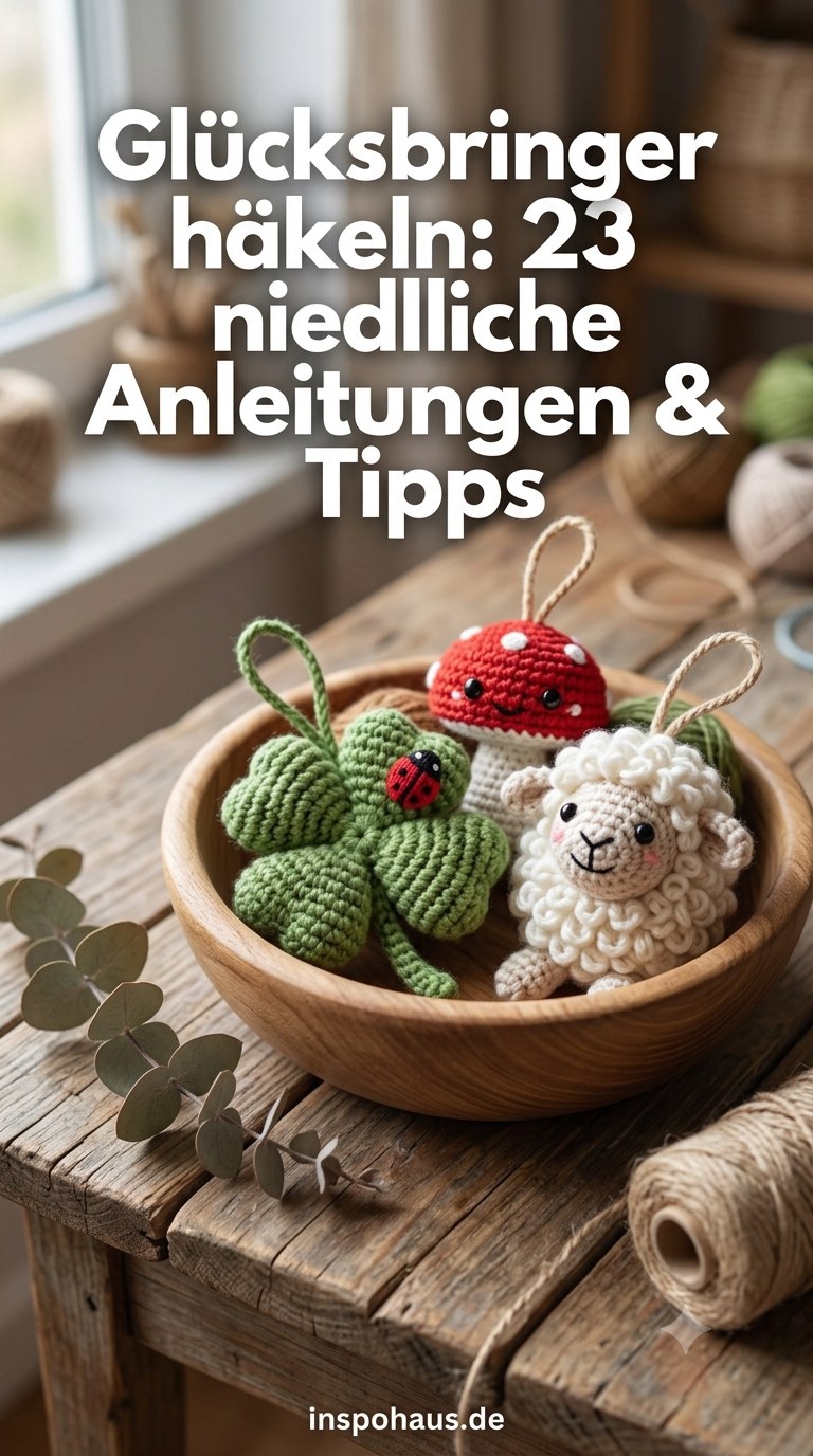 Glücksbringer häkeln: 23 niedliche Anleitungen & Tipps