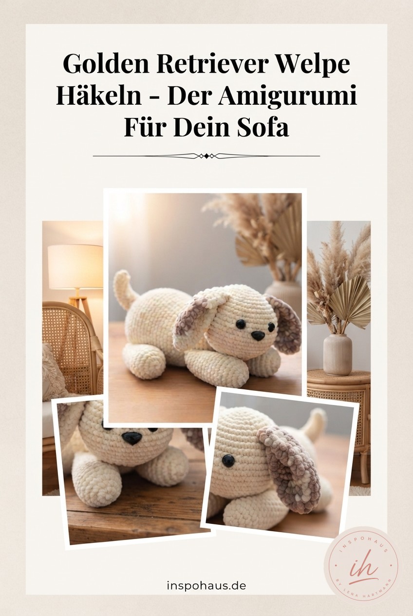 Golden Retriever Welpe Häkeln - Der Amigurumi Für Dein Sofa