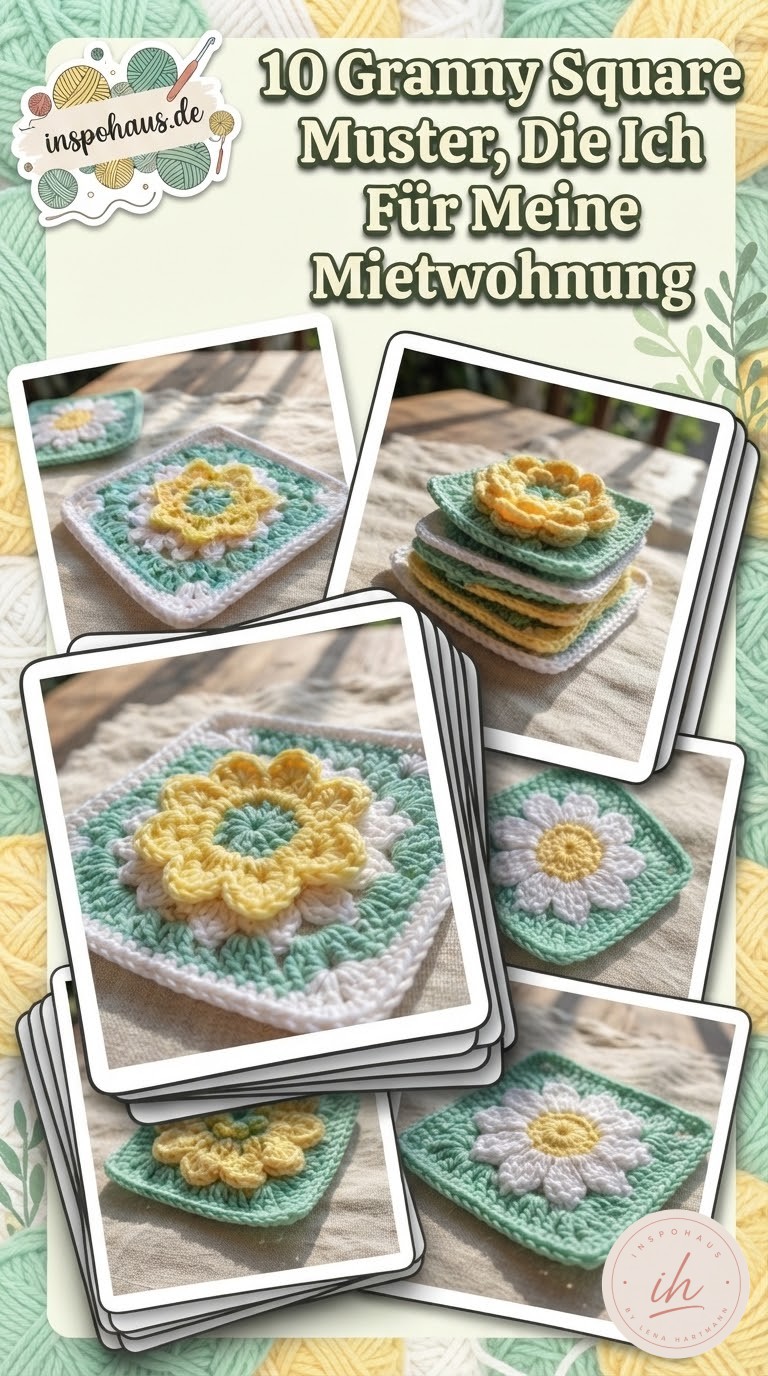 10 Granny Square Muster, Die Ich Für Meine Mietwohnung
