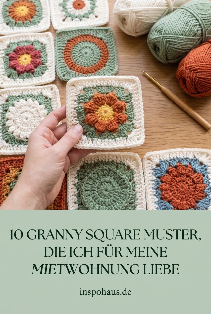 10 Granny Square Muster, Die Ich Für Meine Mietwohnung