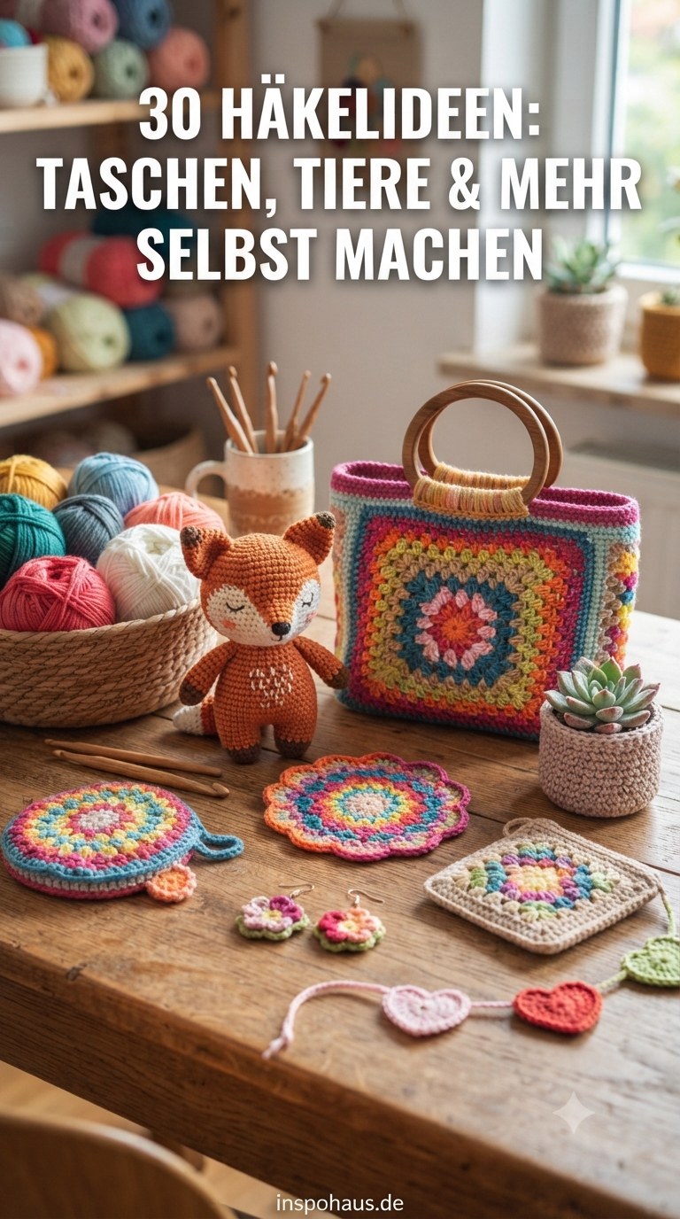 30 Häkelideen: Taschen, Tiere & mehr selbst machen