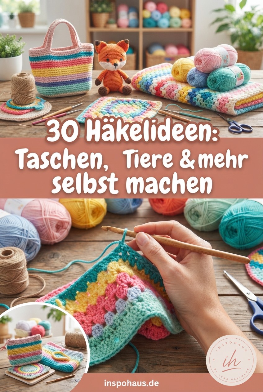 30 Häkelideen: Taschen, Tiere & mehr selbst machen