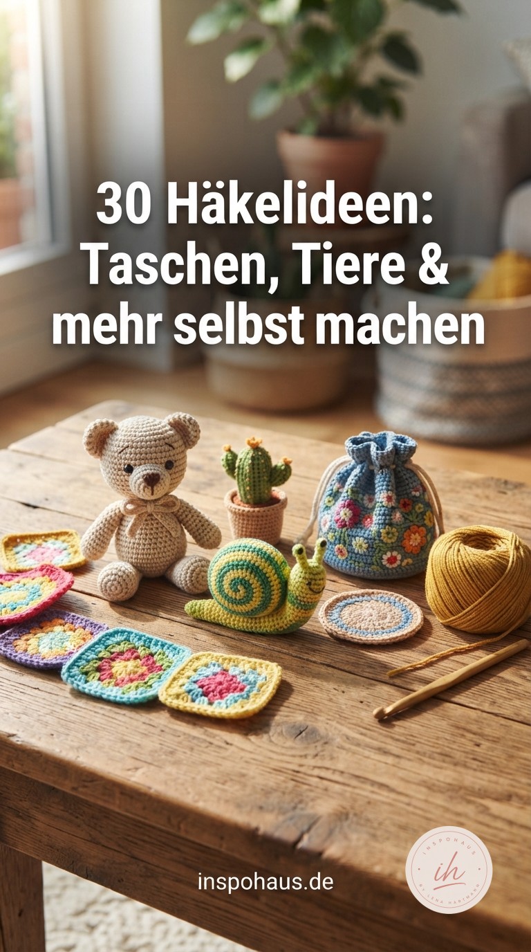 30 Häkelideen: Taschen, Tiere & mehr selbst machen