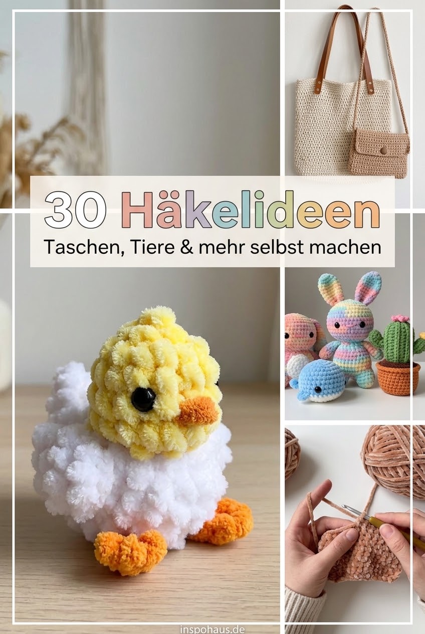 30 Häkelideen: Taschen, Tiere & mehr selbst machen