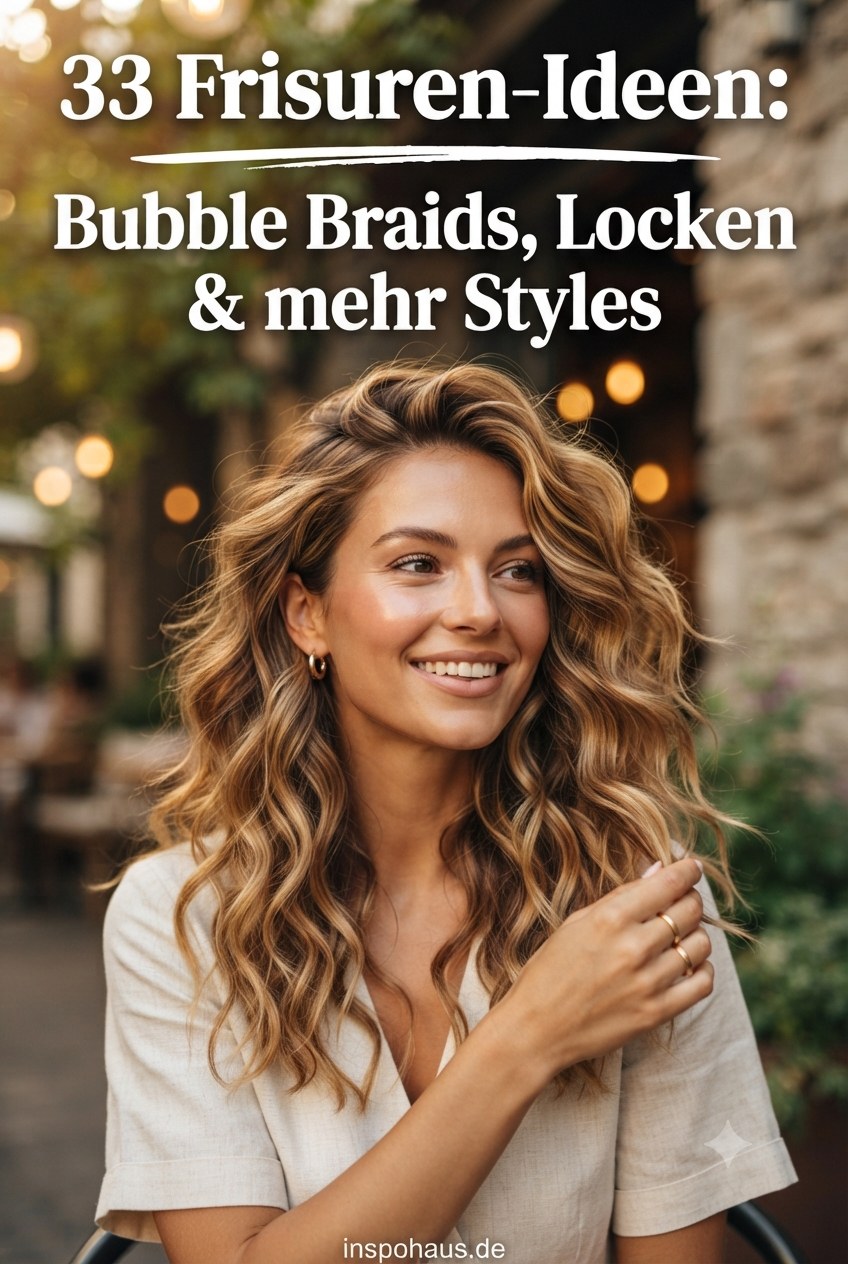 33 Frisuren-Ideen: Bubble Braids, Locken & mehr Styles