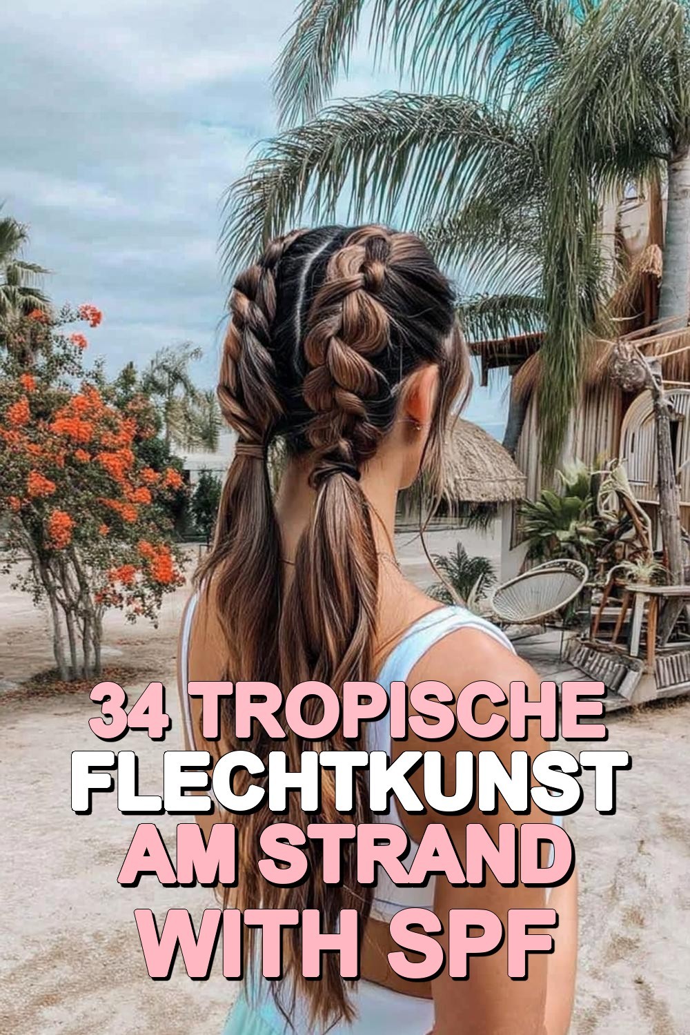 Tropische Flechtkunst am Strand
