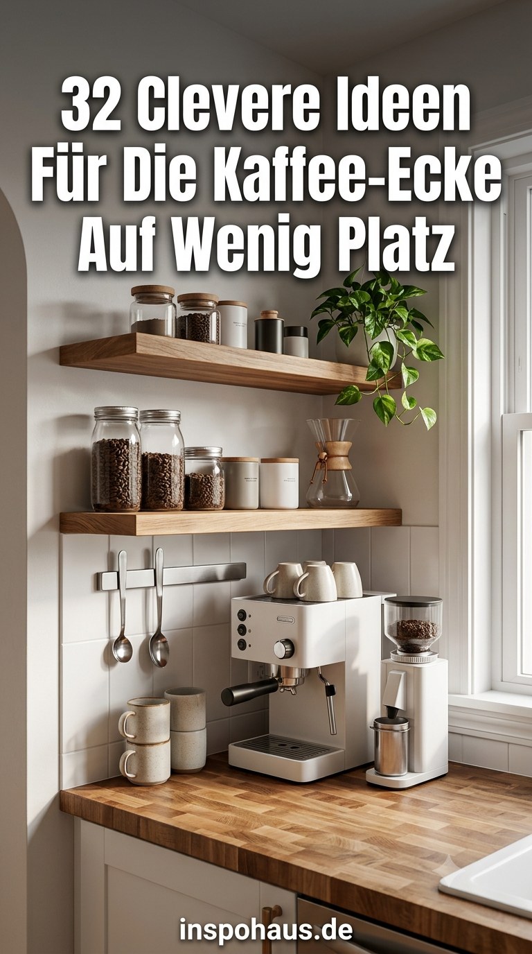 32 Clevere Ideen Für Die Kaffee-Ecke Auf Wenig Platz