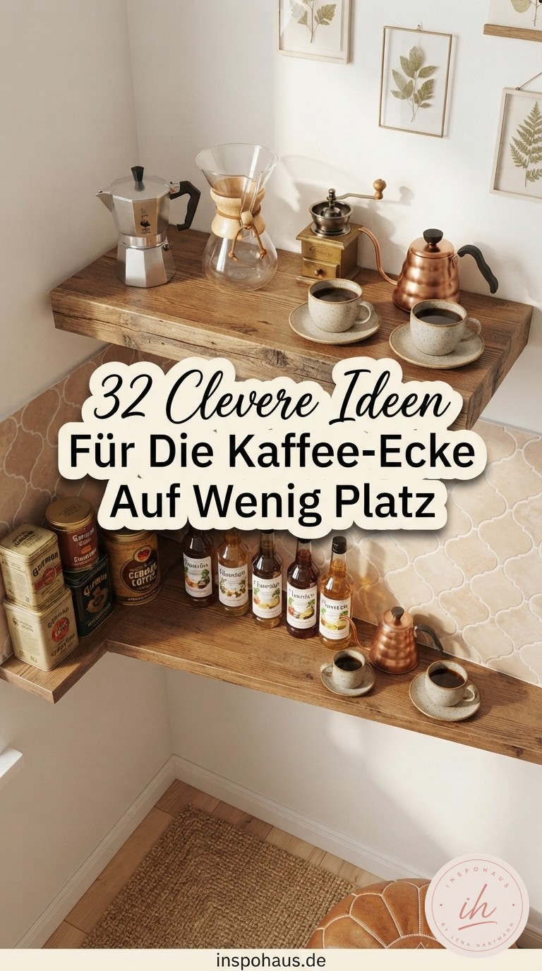 32 Clevere Ideen Für Die Kaffee-Ecke Auf Wenig Platz