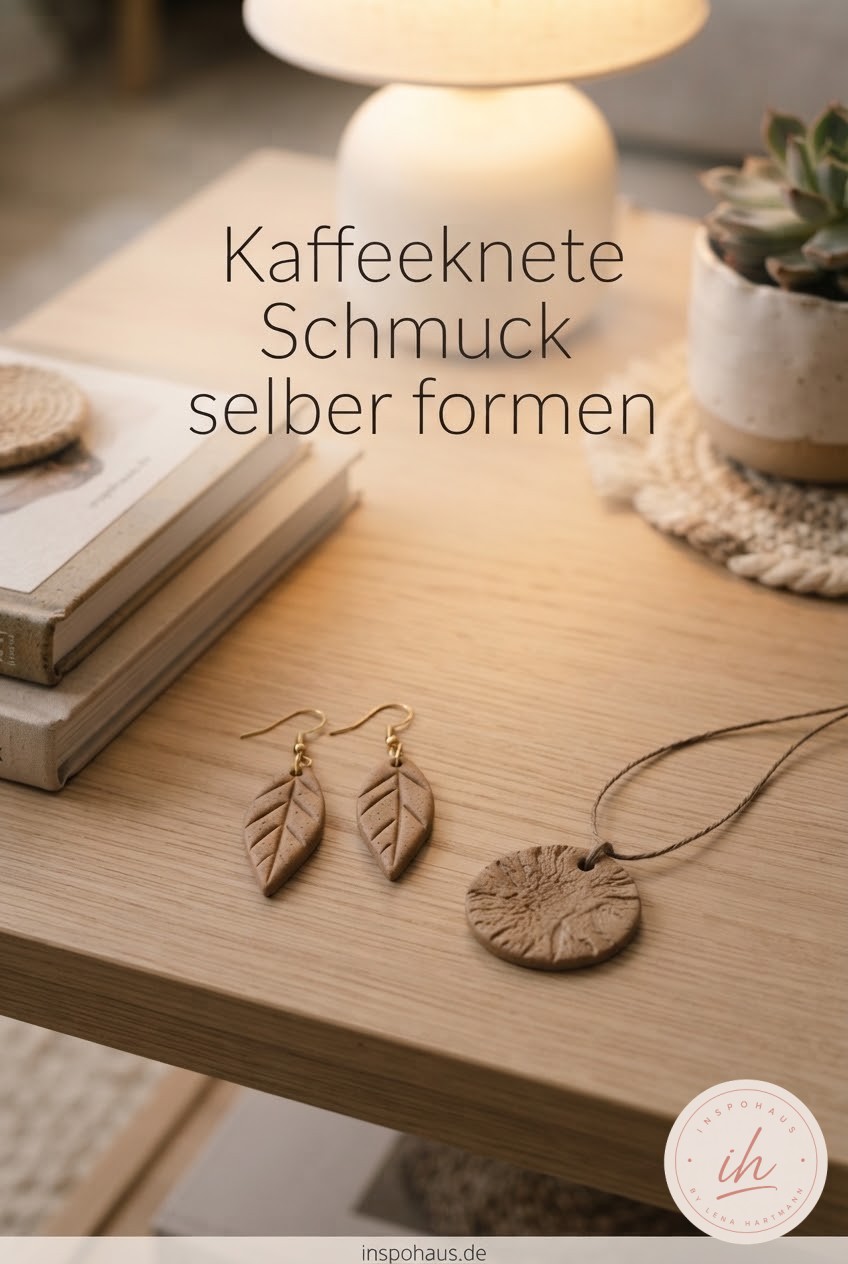 Kaffeeknete Schmuck selber formen