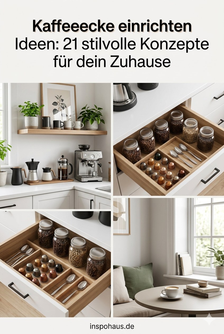 Kaffeeecke einrichten Ideen: 21 stilvolle Konzepte für dein Zuhause