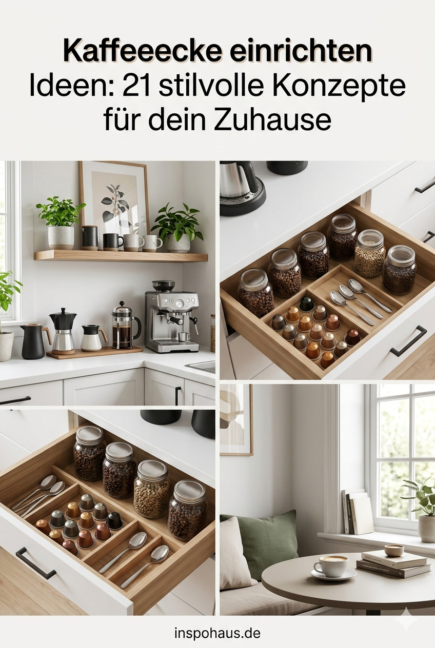 Kaffeeecke einrichten Ideen: 21 stilvolle Konzepte für dein Zuhause