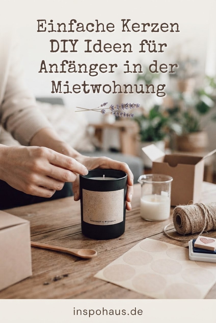 Einfache Kerzen DIY Ideen für Anfänger in der Mietwohnung