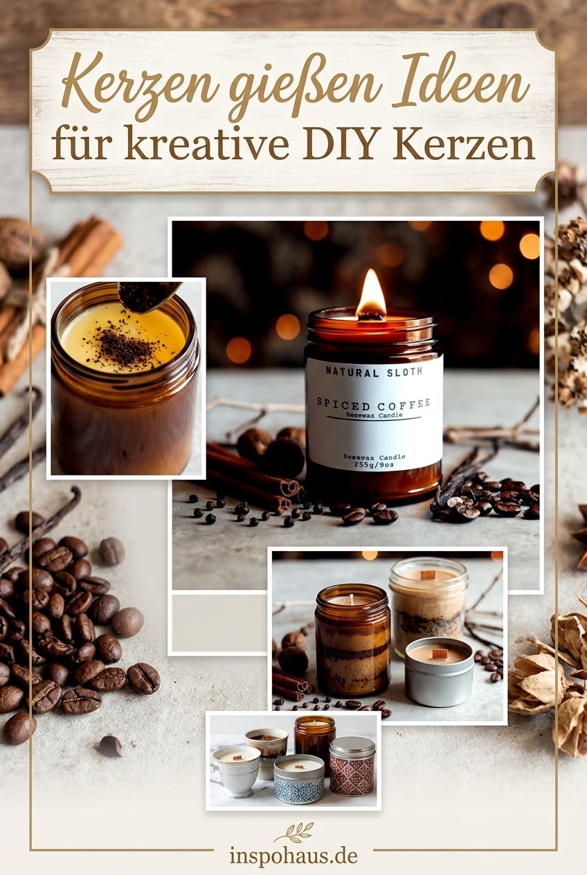Kerzen gießen Ideen für kreative DIY Kerzen