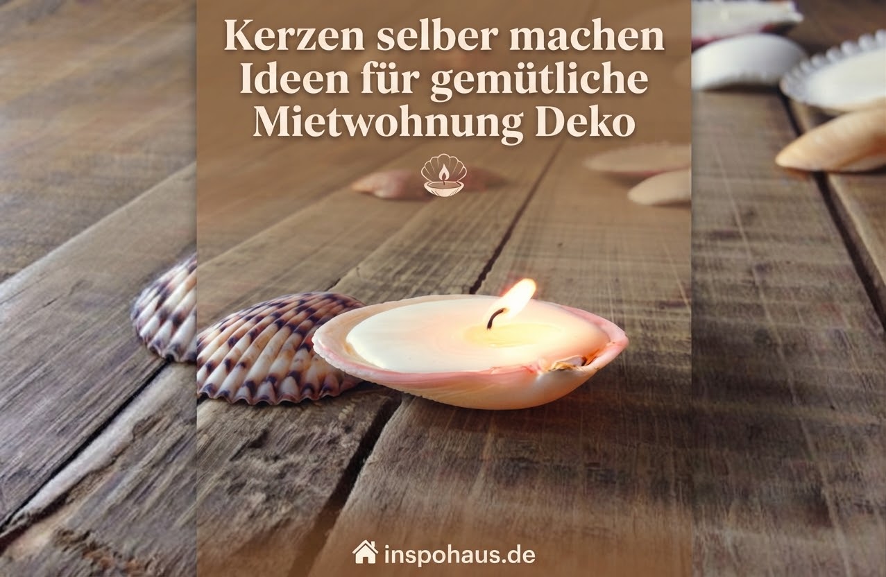 Kerzen selber machen Ideen für gemütliche Mietwohnung Deko