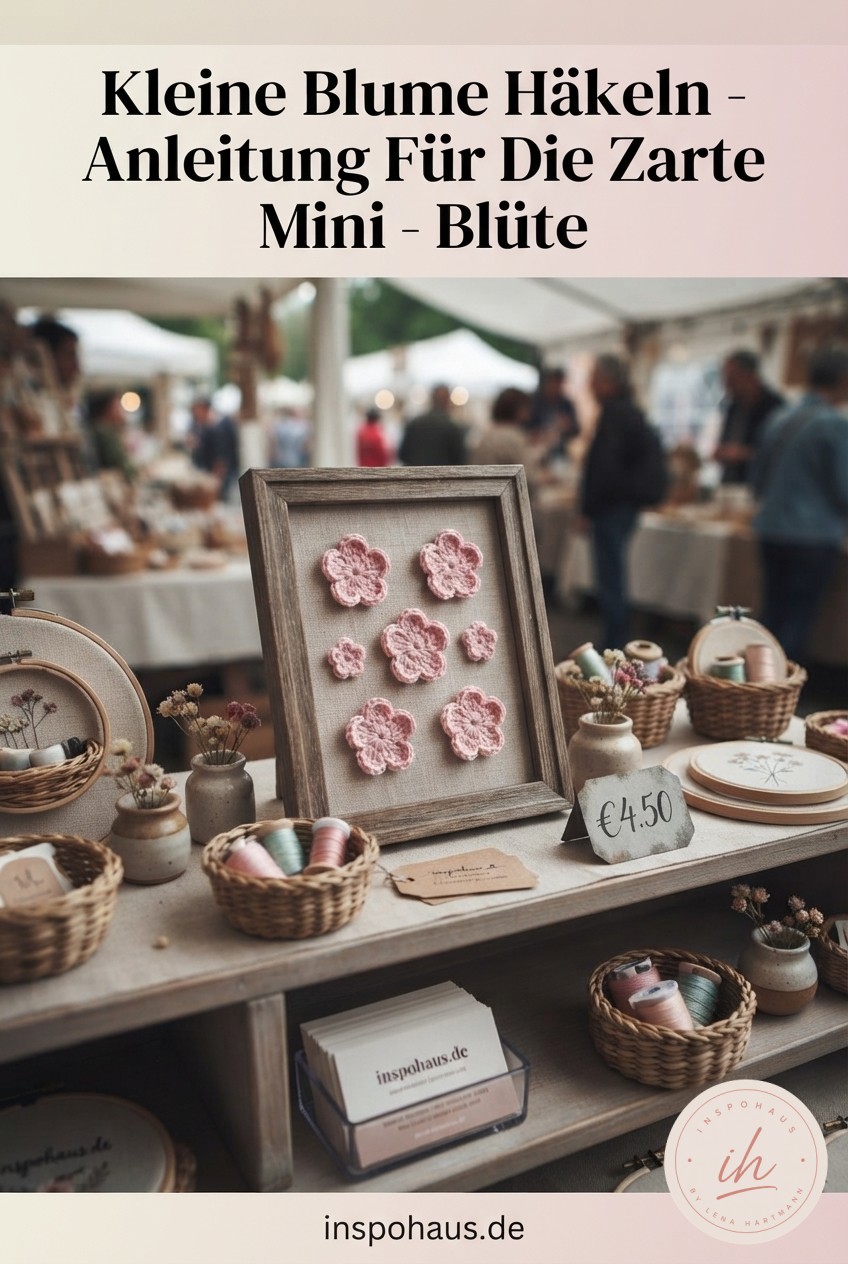 Kleine Blume Häkeln - Anleitung Für Die Zarte Mini - Blüte