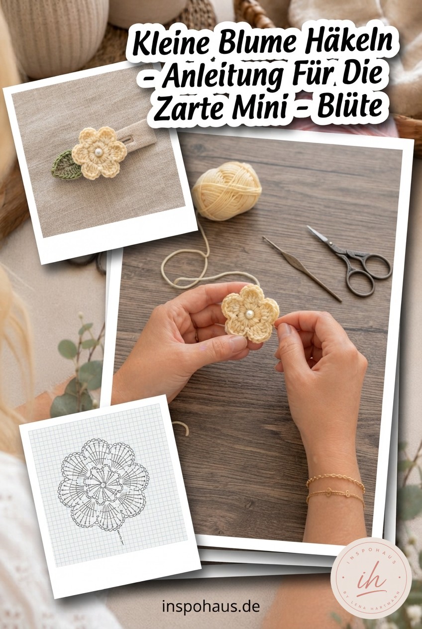 Kleine Blume Häkeln - Anleitung Für Die Zarte Mini - Blüte