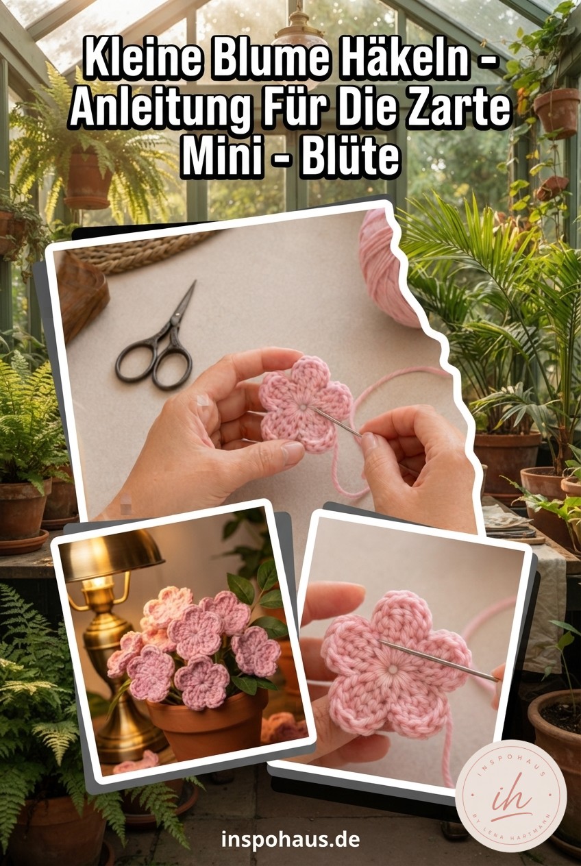 Kleine Blume Häkeln - Anleitung Für Die Zarte Mini - Blüte